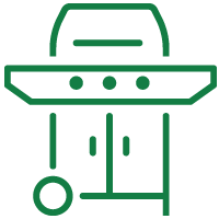 line icon outdoor grill